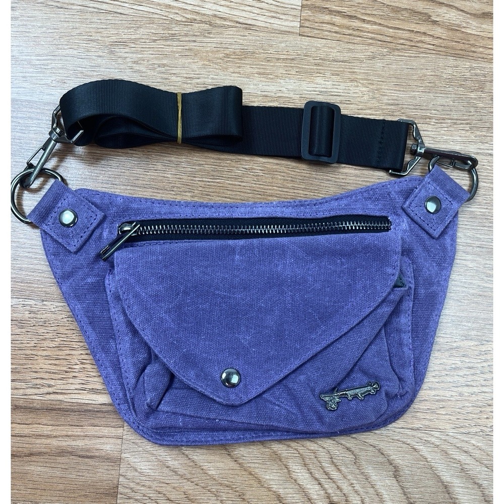 Sipsey Wilder Purple Canvas Waist Hip Bag Fanny Pack‎ NEW